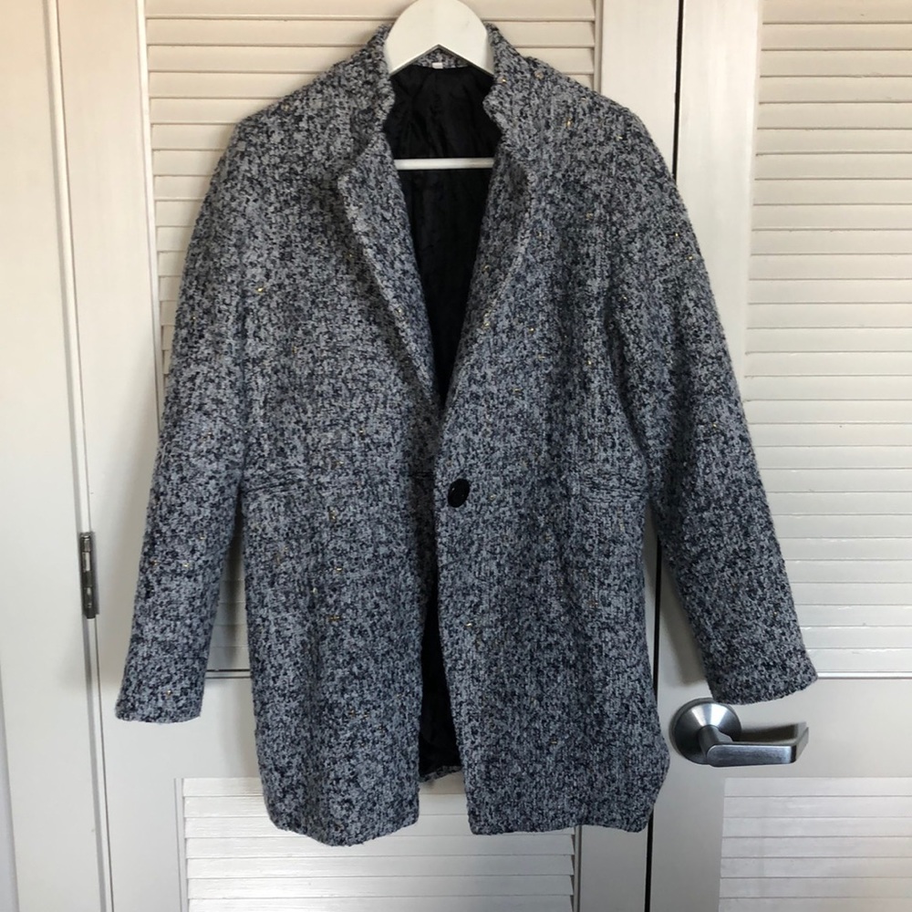 Grey/Black/Gold Trench Coat